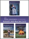 Cover image for Love Inspired Suspense August 2023--Box Set 2 of 2